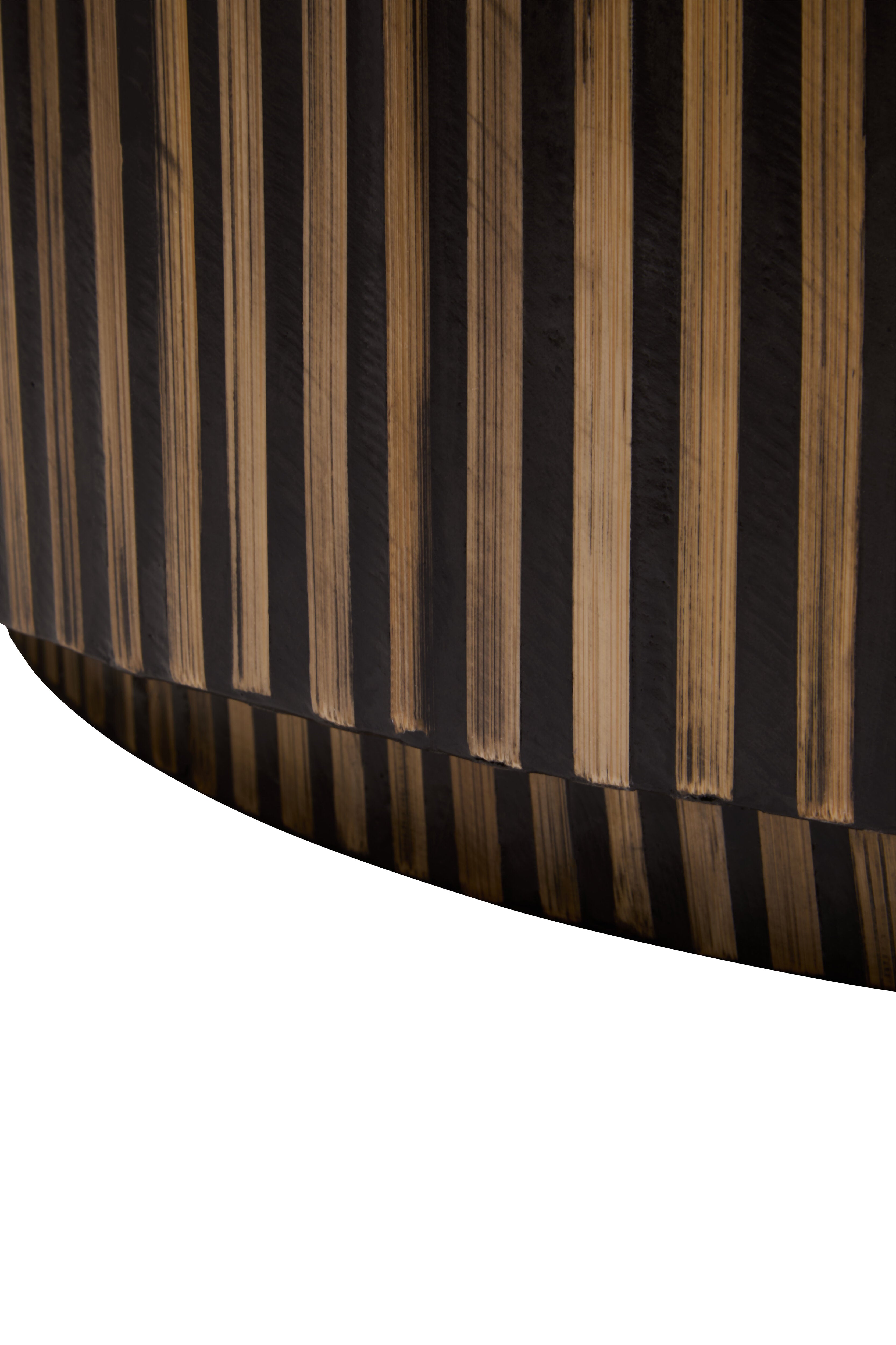 Antibes Bamboo Inlay Round Coffee Table